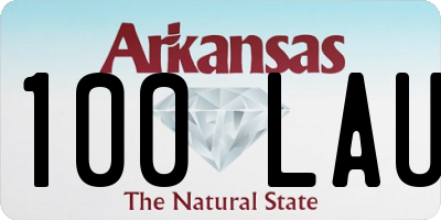 AR license plate 100LAU
