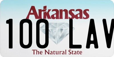 AR license plate 100LAV
