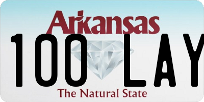 AR license plate 100LAY