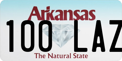 AR license plate 100LAZ