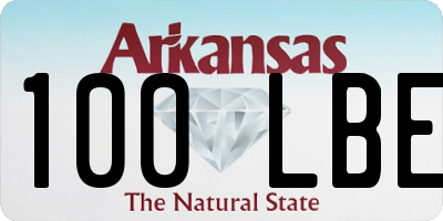AR license plate 100LBE