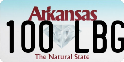 AR license plate 100LBG