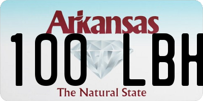 AR license plate 100LBH