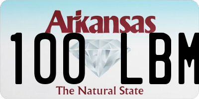 AR license plate 100LBM