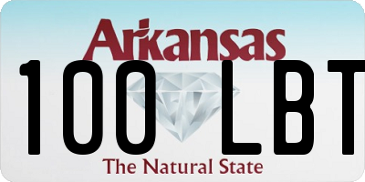 AR license plate 100LBT