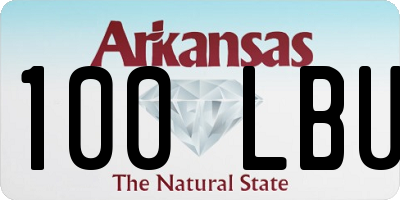 AR license plate 100LBU
