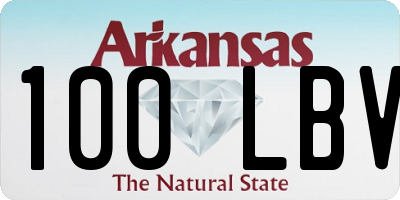 AR license plate 100LBV