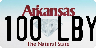 AR license plate 100LBY