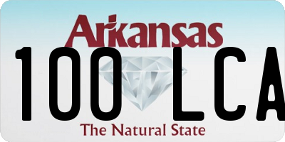 AR license plate 100LCA
