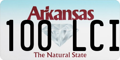 AR license plate 100LCI