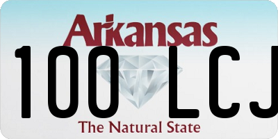 AR license plate 100LCJ