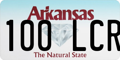 AR license plate 100LCR