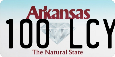 AR license plate 100LCY
