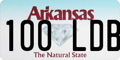 AR license plate 100LDB