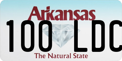 AR license plate 100LDC