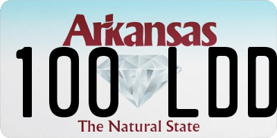 AR license plate 100LDD