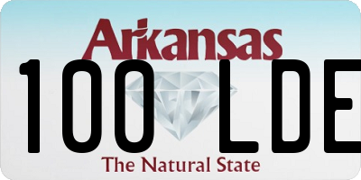 AR license plate 100LDE