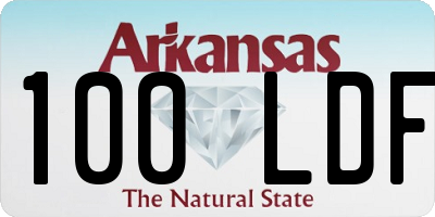 AR license plate 100LDF