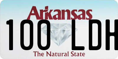 AR license plate 100LDH