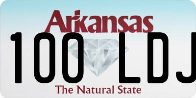 AR license plate 100LDJ