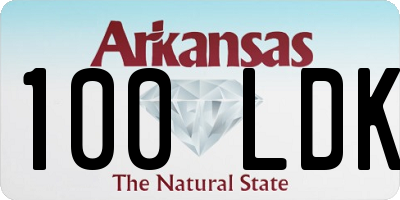 AR license plate 100LDK