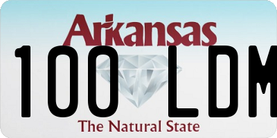 AR license plate 100LDM
