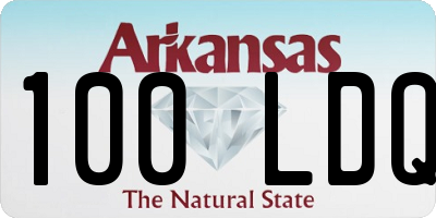 AR license plate 100LDQ