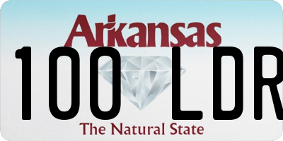 AR license plate 100LDR