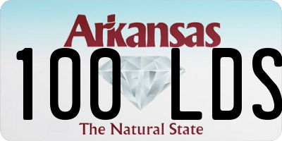 AR license plate 100LDS