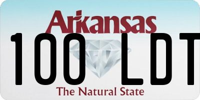 AR license plate 100LDT