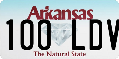 AR license plate 100LDV