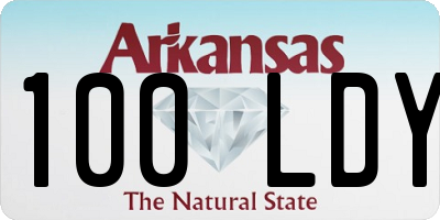 AR license plate 100LDY