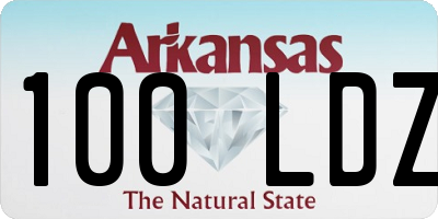 AR license plate 100LDZ