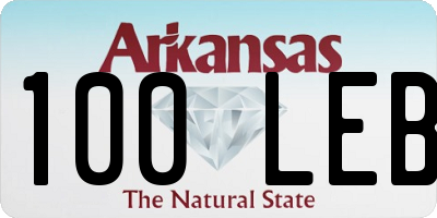 AR license plate 100LEB