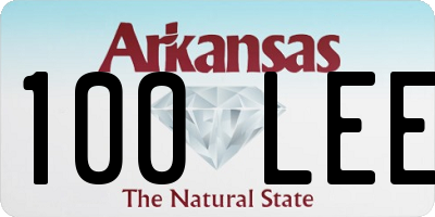 AR license plate 100LEE