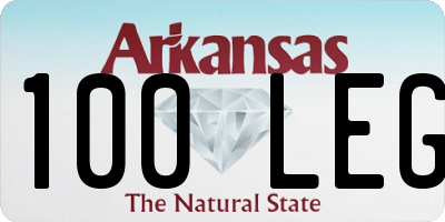 AR license plate 100LEG