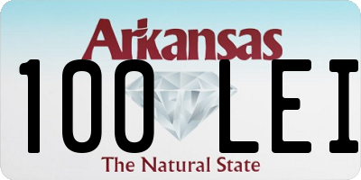AR license plate 100LEI