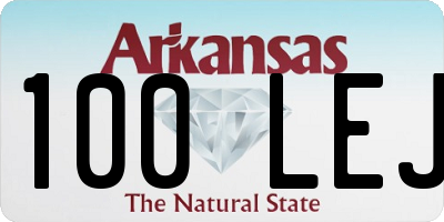 AR license plate 100LEJ