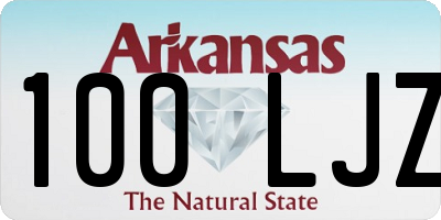 AR license plate 100LJZ