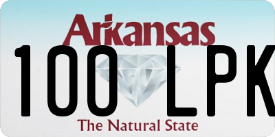 AR license plate 100LPK