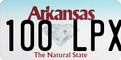 AR license plate 100LPX