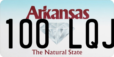 AR license plate 100LQJ