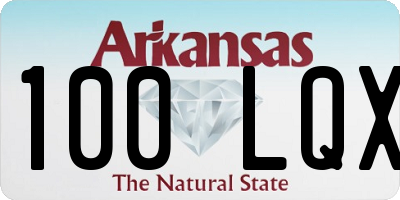 AR license plate 100LQX