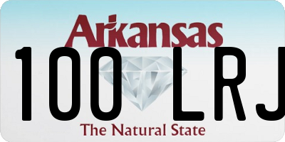 AR license plate 100LRJ