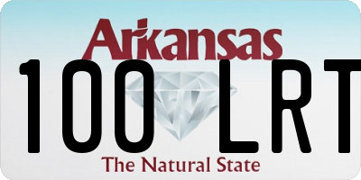 AR license plate 100LRT