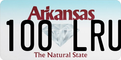 AR license plate 100LRU