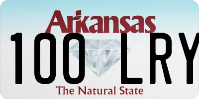AR license plate 100LRY