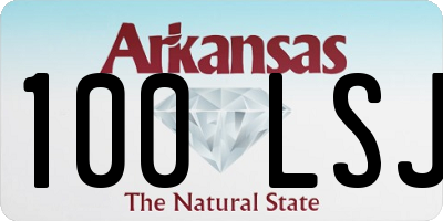 AR license plate 100LSJ