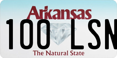 AR license plate 100LSN