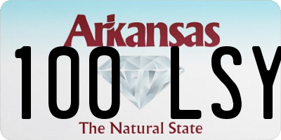 AR license plate 100LSY